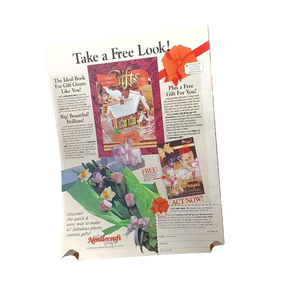 Quick & Easy Plastic Canvas Magazine October November 1994 featuring Golden Cros - Picture 2 of 2